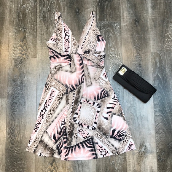 Purple Rain Snakeskin/Leopard Print Dress - Picture 2 of 6